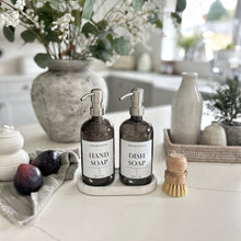Load image into Gallery viewer, Smokey Grey Glass Soap Dispenser Bottle - 500ml