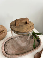 Load image into Gallery viewer, Acacia Jar with Handled Lid 800ml