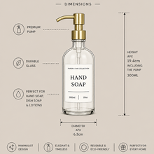 Load image into Gallery viewer, Baby Amber Glass Soap Dispenser - 300 ml