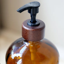 Load image into Gallery viewer, Amber Glass Lotion Dispenser Bottle - 500ml