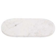 Load image into Gallery viewer, White Marble Oval Tray