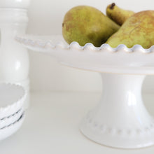 Load image into Gallery viewer, White Pearl Cake Stand