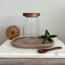 Load image into Gallery viewer, Medium Glass Jar with Acacia Lid - 0.8l