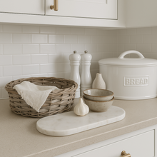 Load image into Gallery viewer, White Marble Oval Tray