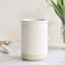 Load image into Gallery viewer, Cream Ceramic Fattoria Utensil Holder
