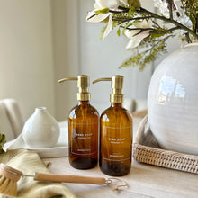 Load image into Gallery viewer, Amber Glass Lotion Dispenser Bottle - 500ml