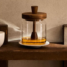 Load image into Gallery viewer, Honey Jar with Acacia Wood Lid and Spoon