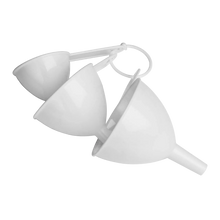 Load image into Gallery viewer, Set of 3 White Funnels