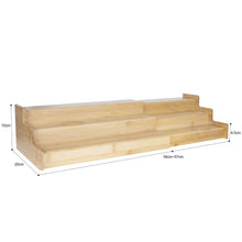 Load image into Gallery viewer, Extendable 3 Tier Bamboo Spice Rack