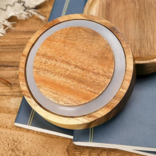 Load image into Gallery viewer, Tall Glass Jar with Acacia Lid - 1.6l