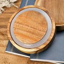 Load image into Gallery viewer, Small Glass Jar with Acacia Lid - 0.5l