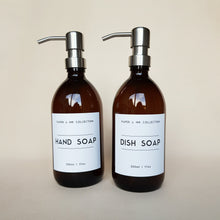 Load image into Gallery viewer, Amber Glass Soap Dispenser Bottle - 500ml