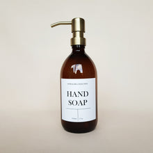 Load image into Gallery viewer, Amber Glass Soap Dispenser Bottle - 500ml