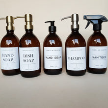 Load image into Gallery viewer, Perfectly Imperfect Amber Glass Soap Dispenser - 500 ml