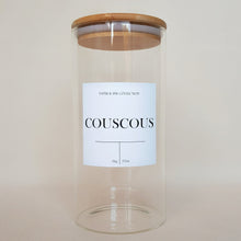 Load image into Gallery viewer, Large Glass Jar with a Bamboo Lid - 1.4 Litre
