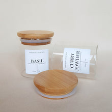 Load image into Gallery viewer, Small Round Spice Jar with Bamboo Lid - 220ml