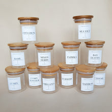 Load image into Gallery viewer, Small Round Spice Jar with Bamboo Lid - 220ml