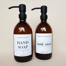 Load image into Gallery viewer, Amber Glass Soap Dispenser Bottle - 500ml