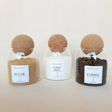 Load image into Gallery viewer, Tea, Coffee & Sugar Cork Ball Jar Set - 0.5l