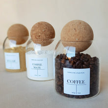 Load image into Gallery viewer, Tea, Coffee & Sugar Cork Ball Jar Set - 0.5l