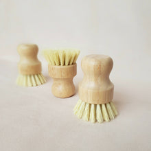 Load image into Gallery viewer, Amber Glass Soap Bottles 300ml, Acacia Tray & Dish Brush Set