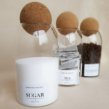 Load image into Gallery viewer, Tea, Coffee & Sugar Cork Ball Jar Set - 0.8l