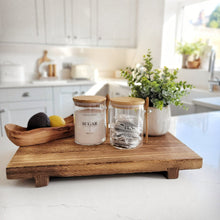 Load image into Gallery viewer, Tea, Coffee and Sugar Bamboo Jar Set with Spoons