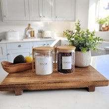 Load image into Gallery viewer, Tea, Coffee and Sugar Bamboo Jar Set with Spoons