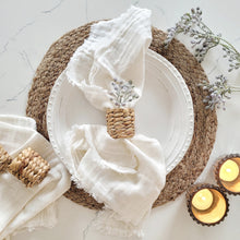Load image into Gallery viewer, Double Weaving Napkin - Eggshell White
