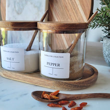Load image into Gallery viewer, Wooden Lid Spice Jar with Spoon