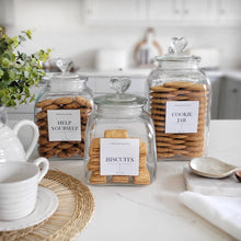 Load image into Gallery viewer, Glass Storage Biscuit Cookie Jar