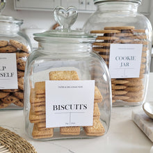 Load image into Gallery viewer, Glass Storage Biscuit Cookie Jar