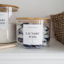 Load image into Gallery viewer, Large Wide Mouth Glass Pantry Jar