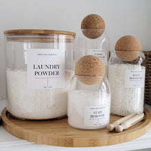 Load image into Gallery viewer, 4 Piece Laundry Storage Jar Set