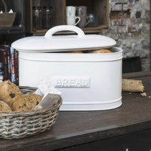 Load image into Gallery viewer, Perfectly Imperfect White Ceramic Bread Bin