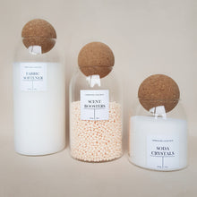 Load image into Gallery viewer, Set of 3 Glass Jars with Cork Ball