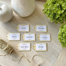 Load image into Gallery viewer, Wooden Storage Tag