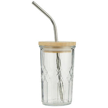 Load image into Gallery viewer, Glass Cup with Bamboo Lid and Straw - LIMITED Edition
