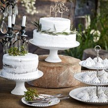 Load image into Gallery viewer, White Pearl Cake Stand
