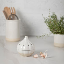 Load image into Gallery viewer, Cream Ceramic Garlic Storage Pot
