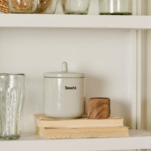 Load image into Gallery viewer, Sweet Treats White Ceramic Jar with Lid
