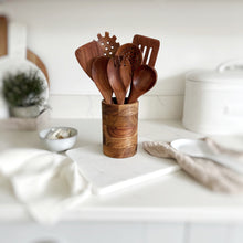 Load image into Gallery viewer, 7 Piece Acacia Wooden Kitchen Utensil Set
