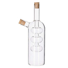 Load image into Gallery viewer, 2 in 1 Oil and Vinegar Glass Bottle with Cork Stopper
