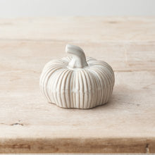 Load image into Gallery viewer, Grey Ceramic Pumpkin - 3 sizes

