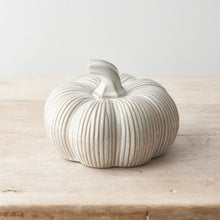 Load image into Gallery viewer, Grey Ceramic Pumpkin - 3 sizes
