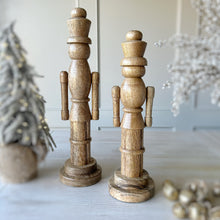 Load image into Gallery viewer, Wooden Natural Christmas Nutcracker - 2 sizes
