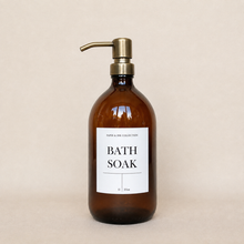 Load image into Gallery viewer, Amber Glass Soap Dispenser - 1 Litre
