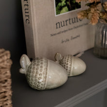 Load image into Gallery viewer, Ceramic Acorn Decoration - 2 sizes
