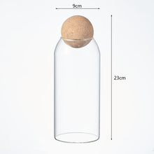Load image into Gallery viewer, Perfectly Imperfect Classic Glass Jar with Cork Ball - 1.2litre
