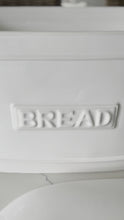 Load and play video in Gallery viewer, White Ceramic Bread Bin
